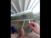 Preview 2 of Teen Boy smokes and piss