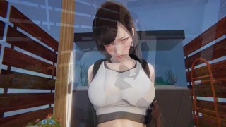 AI Syoujyo FF7 Tifa Pussy Licking Orgasm. Close up view, POV.