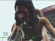 Preview 1 of Lesbian sex right on the road to the village | fallout 4 vault girls