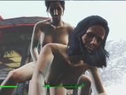 Preview 4 of Lesbian sex right on the road to the village | fallout 4 vault girls