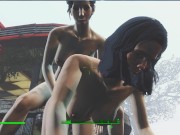 Preview 5 of Lesbian sex right on the road to the village | fallout 4 vault girls