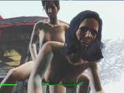 Preview 6 of Lesbian sex right on the road to the village | fallout 4 vault girls