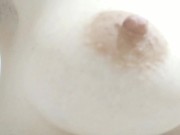 Preview 5 of (HD) Close & Slow tour around my natural breasts + nipple scratching