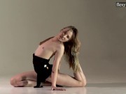 Preview 6 of Sofia Zhiraf Russian brunette teen spreading legs