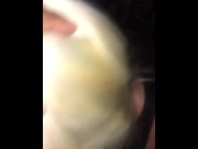 Preview 2 of Lil white slut sucking black dick till it nuts
