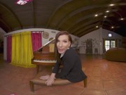 Preview 3 of VRB TRANS Solo Piano Training with Huge Silicone Dildo VR Porn