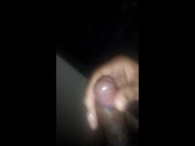 Preview 5 of Indian guy pissing, playing with precum and cum, messy ending.