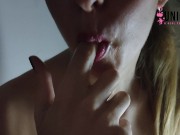 Preview 4 of sexy TEEN SPIT PLAY she gets MESSY