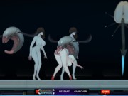 Preview 5 of Alien Quest (part 1). The attack of lesbians and winged monsters | anime