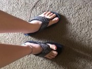 Preview 3 of I love the way My feet sound in My flip flops!