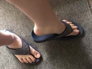 Preview 6 of I love the way My feet sound in My flip flops!