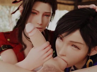 Tifa Lockhart and Aeris Gainsborough Final Fantasy 7 Blowjob Animation |  free xxx mobile videos - 16honeys.com