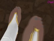 Preview 1 of Worship my perfect feet ❤️(Pov and moaning) VRchat 3d hentai