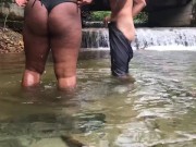 Preview 3 of Thai teen fuck in the river, Nature, Blowjob,