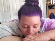 Preview 1 of Daddy's slut swallowing a load.