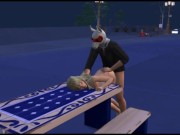 Preview 5 of Masked guy fucks his girlfriend | sims 4 sex
