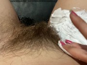 Preview 5 of New hairy bush big clit pussy close up compilation