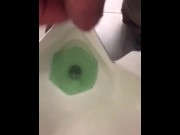 Preview 1 of Come Cum with me at the urinal at work, than take a leak to finish off.