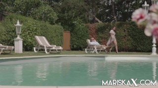 MARISKAX Mariska and Valentina fuck their stepfather