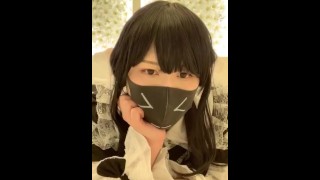Japanese gal, Mirei Oomori is masturbating, uncensored