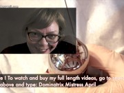 Preview 5 of Dominatrix Mistress April - Catheter hole control
