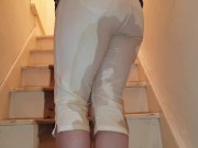 Preview 2 of Alice - Using my already pissy white jeans as my toilet again ;) (from my paid compilation)