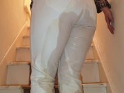 Preview 3 of Alice - Using my already pissy white jeans as my toilet again ;) (from my paid compilation)
