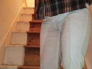 Preview 6 of Alice - Using my already pissy white jeans as my toilet again ;) (from my paid compilation)