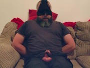 Preview 3 of Daddy Tied Up With Vibrator On Cock - SlugsOfCumGuy