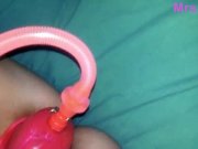 Preview 4 of Playing With a Pussy Pump My Cunt Was So Wet and Sensitive When I Was Masturbating and Cumming
