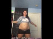 Preview 4 of Strip dancing in girlfriends bedroom (Old Video)
