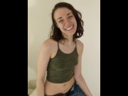 Preview 1 of Petite brunette TaylorMorganHi dances, strips, sucks, fucks. and cums in this passionate sex video
