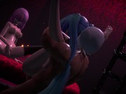 Preview 3 of Girls in bondage lounge [3D Hentai, 4K, 60FPS, Uncensored]