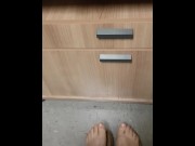Preview 5 of Playing With My Small Stinky Smelly Feet At Work - Sweaty No Socks