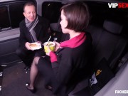 Preview 4 of Fucked In Traffic - Ana Bell Evans Big Tits Czech Secretary Gets Fucked By Her Kinky Driver