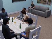 Preview 3 of DDSims - Wife fucked by coworkers in front of husband - Sims 4