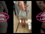 Preview 2 of My Try On In Public Changing Room Video Gallery