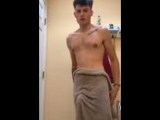 Preview 1 of Teen disrobes, jerks off and shows ass