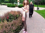 Preview 4 of Risky flashing in public park