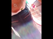 Preview 6 of Watched While Cleaning My Car In a Sheer Top and Tits Out in Public . I Show a Stranger My Slut Tits