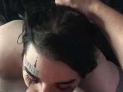 Preview 6 of Goth BBW Gets Her Face Fucked