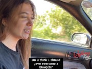 Preview 6 of Whore sucked in the car and cheated her boyfriend