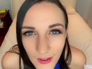 Preview 1 of Clara Dee Begs You To Cum In Her Mouth - JOI July 25 - Close Up Face