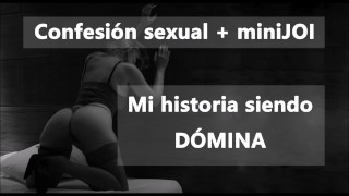 Una dómina te cuenta su historia y te masturba. En español. ¡Video completo!