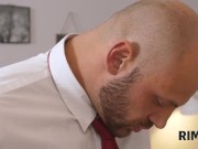 Preview 6 of RIM4K. Muscled groom receives amazing anilingus from his nice bride