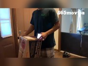 Preview 2 of Package Delivery Driver Gets Lucky & Fucks Cops Wife (Married Cheating Blonde Cougar Milf Wants BBC)