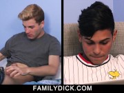 Preview 1 of Horny Boy Fucking His latino Roommate And Stepdad