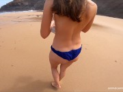 Preview 4 of Handjob on the beach behind the rocks