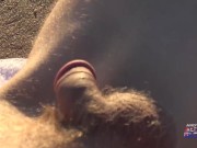 Preview 1 of Australian Beach Paradise - Nick Strips Buck Naked In Public Then Cum Splatters Himself