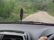 Preview 1 of Thai Story SEX Public Blowjob In Car HE CUMS IN MY MOUTH